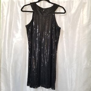 Rampage Sequined Babydoll Dress